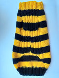 Bee knitted jumper for pets, bee sweater for dog, dachshund bee dog sweater