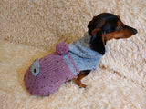 Pet Clothes Warm Alpaca Coat Knitted Vest Sweater Coat Dog Hoodie Clothing Hoody for Photo Props or Dog Gift dachshundknit