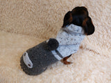Pet Clothes Warm Alpaca Coat Knitted Vest Sweater Coat Dog Hoodie Clothing Hoody for Photo Props or Dog Gift dachshundknit