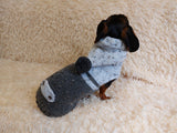 Pet Clothes Warm Alpaca Coat Knitted Vest Sweater Coat Dog Hoodie Clothing Hoody for Photo Props or Dog Gift dachshundknit