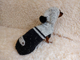 Pet Clothes Warm Alpaca Coat Knitted Vest Sweater Coat Dog Hoodie Clothing Hoody for Photo Props or Dog Gift dachshundknit