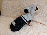 Pet Clothes Warm Alpaca Coat Knitted Vest Sweater Coat Dog Hoodie Clothing Hoody for Photo Props or Dog Gift dachshundknit