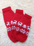 Christmas wool sweater with deer and snowflakes for a small dog, sweater deer for dog, christmas sweater with deer for little dachshund dachshundknit