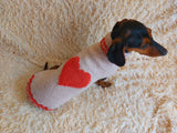 Panda Knitted Sweater for Dog, clothes for dachshund, sweater for dog, clothes for dog, sweater for small dogs, dachshund sweater dachshundknit