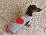 Panda Knitted Sweater for Dog, clothes for dachshund, sweater for dog, clothes for dog, sweater for small dogs, dachshund sweater dachshundknit