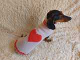Panda Knitted Sweater for Dog, clothes for dachshund, sweater for dog, clothes for dog, sweater for small dogs, dachshund sweater dachshundknit