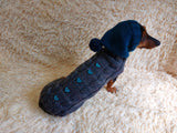 Suit with baseball ball for dog sweater and hat dachshundknit