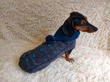 Suit with baseball ball for dog sweater and hat dachshundknit