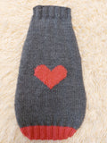Heart Pet Clothes, Heart Dog Jumper, Gift for Pet Lovers dachshundknit
