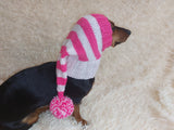 Santa hat for dog, christmas santa hat for dog, santa hat for dachshund