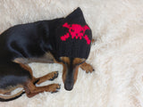 Halloween Pet Outfit Pirate Clothing Skull and Bones Hat,Skull and Bones Dog Hat