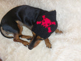 Halloween Pet Outfit Pirate Clothing Skull and Bones Hat,Skull and Bones Dog Hat