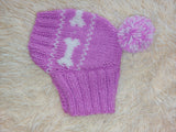 Pet Clothes Boned Hat with Pompom,Bone Dog Hat,Halloween Bonnet Hat for Dachshund Dog