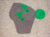 Pet Clothes Dinosaur Hat with Pompom,Dino Animals Hat for Dogs,Halloween Dinosaur Hat for Dachshund Dog