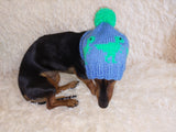 Pet Clothes Dinosaur Hat with Pompom,Dino Animals Hat for Dogs,Halloween Dinosaur Hat for Dachshund Dog