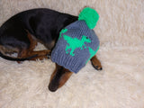 Pet Clothes Dinosaur Hat with Pompom,Dino Animals Hat for Dogs,Halloween Dinosaur Hat for Dachshund Dog