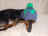 Pet Clothes Dinosaur Hat with Pompom,Dino Animals Hat for Dogs,Halloween Dinosaur Hat for Dachshund Dog