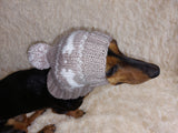 Pet Clothes Boned Hat with Pompom,Bone Dog Hat,Halloween Bonnet Hat for Dachshund Dog