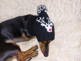 Christmas Party Pet Reindeer Clothes Reindeer Hat Dog Reindeer Hat with Pom Poms Christmas Photo Prop for Pet Reindeer Clothes