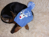Christmas Party Pet Reindeer Clothes Reindeer Hat Dog Reindeer Hat with Pom Poms Christmas Photo Prop for Pet Reindeer Clothes