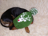 Christmas Party Pet Reindeer Clothes Reindeer Hat Dog Reindeer Hat with Pom Poms Christmas Photo Prop for Pet Reindeer Clothes