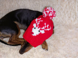 Christmas Party Pet Reindeer Clothes Reindeer Hat Dog Reindeer Hat with Pom Poms Christmas Photo Prop for Pet Reindeer Clothes