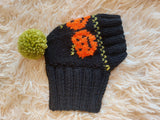 Pet Clothes Outfit Halloween Pumpkin Hat, Halloween Pumpkin Dog Hat