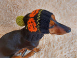 Pet Clothes Outfit Halloween Pumpkin Hat, Halloween Pumpkin Dog Hat