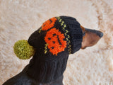 Pet Clothes Outfit Halloween Pumpkin Hat, Halloween Pumpkin Dog Hat