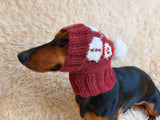 Snowman hat for Christmas party,cloches snowman dog hat, dachshund christmas cap