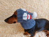 Snowman hat for Christmas party,cloches snowman dog hat, dachshund christmas cap