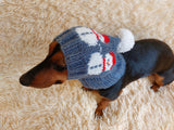 Snowman hat for Christmas party,cloches snowman dog hat, dachshund christmas cap