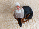 Snowman hat for Christmas party,cloches snowman dog hat, dachshund christmas cap