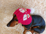 Snowman hat for Christmas party,cloches snowman dog hat, dachshund christmas cap