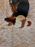 Handmade knitted dachshund hat for dogs, clothes for dogs hat with dachshund, gift for dachshund lover