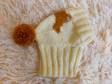 Handmade knitted dachshund hat for dogs, clothes for dogs hat with dachshund, gift for dachshund lover