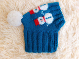 Snowman hat for Christmas party,cloches snowman dog hat, dachshund christmas cap
