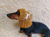 Christmas Reindeer Clothes Pom Pom Hat Dachshund Reindeer Hat Knitted Dog Reindeer Hat Party Photo Prop