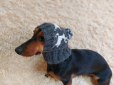 Christmas Reindeer Clothes Pom Pom Hat Dachshund Reindeer Hat Knitted Dog Reindeer Hat Party Photo Prop