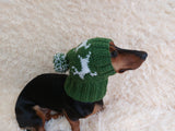 Christmas Reindeer Clothes Pom Pom Hat Dachshund Reindeer Hat Knitted Dog Reindeer Hat Party Photo Prop