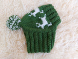 Christmas Reindeer Clothes Pom Pom Hat Dachshund Reindeer Hat Knitted Dog Reindeer Hat Party Photo Prop