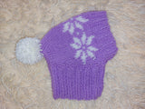 Christmas pet clothing with snowflakes, snood hat with snowflakes for dog