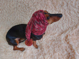 Christmas bright outfit dog hat with pompom,dachshund hat,Christmas clothes for dog photo shoot