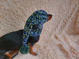 Christmas bright outfit dog hat with pompom,dachshund hat,Christmas clothes for dog photo shoot