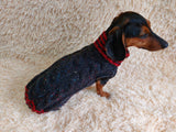 Alpaca wool pet clothes jumper - warm sweater for dog - warm clothes sweater for dachshund