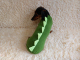 Dachshund Halloween Dinosaur Outfit Costume Sweater -dino pet cloches jamper