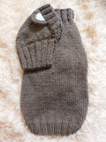Bear costume made of alpaca wool for dogs, dachshund bear set sweater and hat