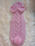 Alpaca Wool Rabbit Hooded Sweater for Pets,Easter Clothes Rabbit for Dogs