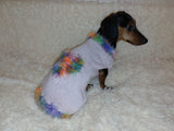 Valentine's day dog clothes with heart, dog jumper with rainbow heart