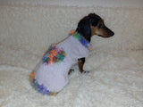 Valentine's day dog clothes with heart, dog jumper with rainbow heart
